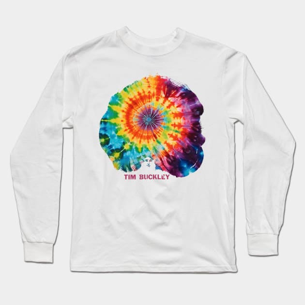 Tim Buckley psychedelic graphic Long Sleeve T-Shirt by HAPPY TRIP PRESS